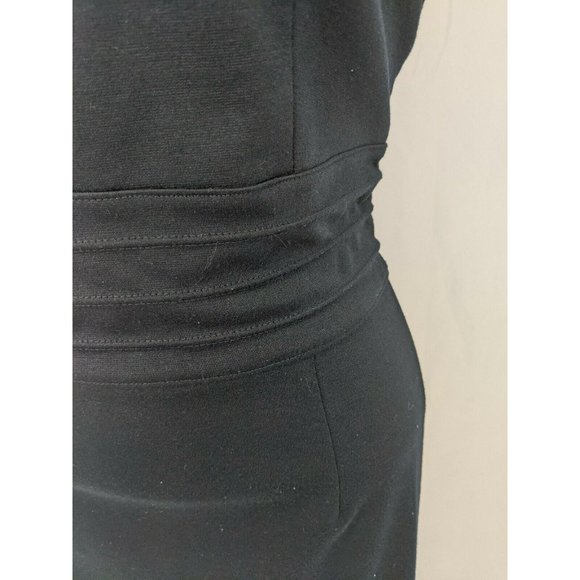 Reynah Black Sleeveless Square Neck Stretch Dress Size 0 - Picture 4 of 6